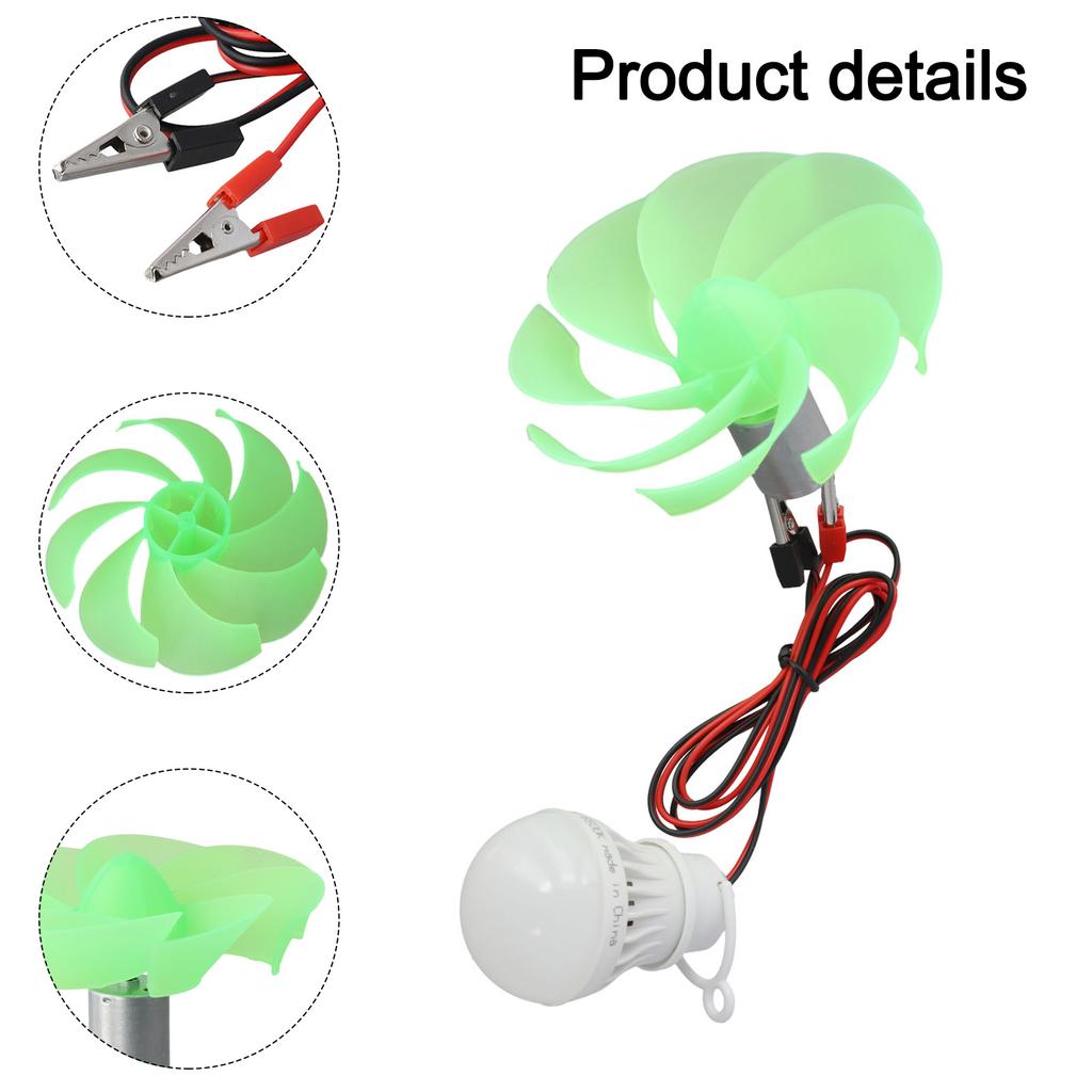 2mm DIY Assembly Kit Wind Turbine ABS PP Metal Material Hands-on Learning Experience High Wind Flow Efficiency