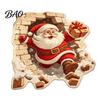 Soft Imitation Cashmere Rug Christmas Entrance Mat, Santa Claus Entryway Rug, Non-Slip Indoor Decoration for Kitchen Bathroom Home Xmas Holiday Decor