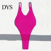 Monokini Swimsuit Women Sexy V-Neck Sleeveless One-piece Backless Design Figure-Enhancing Fit Bikini for