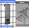 Grid Wall with Slotted Hooks Multifunctional Hanging Accessories Suitable for Office and Home Black 25PCS
