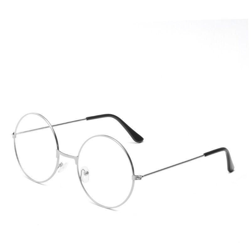 Harajuku Brillengestell Herren- und Damen-Tide Ultraleichtes Dekoratives Gestell Retro Rundes Gestell Prinz Flachspiegel Trendgestell