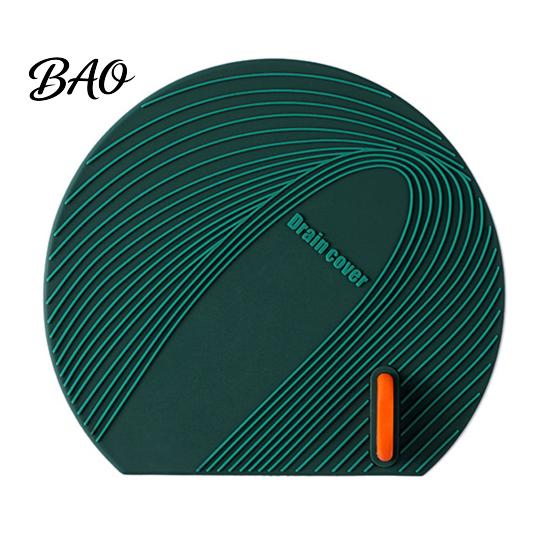 Universal Drain Cover Silicone Floor with Handle, Shower Tub Stopper, Bathroom Sewer Anti-Odor Deodorizing Mat for Kitchen Laundry Room Seal