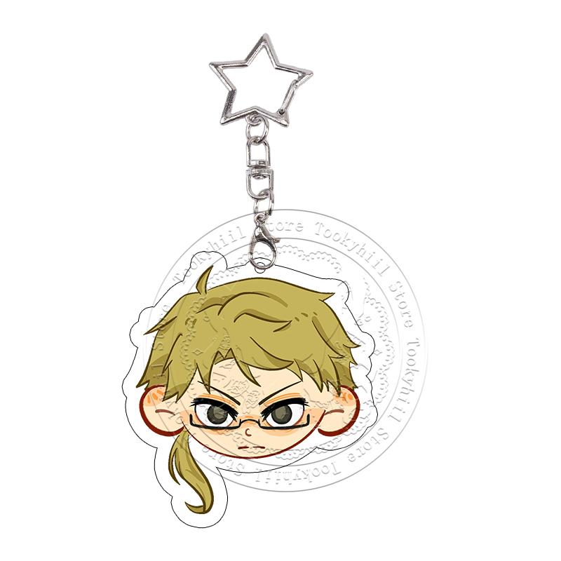 

Bungo Stray Dogs Acrylic Keychain Dazai Osamu Edogawa Rampo Nakajima Atsushi Kawaii Exquisite Bag Decoration Keyring Pendant 4-5cm