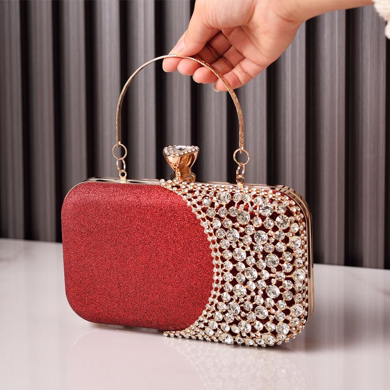 Rhinestone Women's Bags Luxury Designers Diamond Clutch Evening Wedding Clutch Shiny Crossbody Shoulder Purses for Women 2026