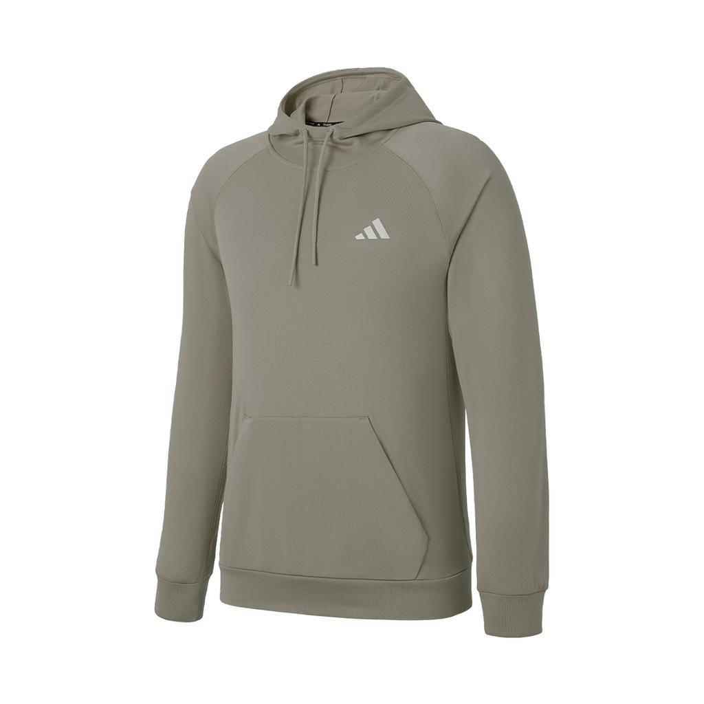 Adidas Fashionable Versatile Hooded Long Sleeve Sweatshirt Men Sweatshirt Khaki IW8391