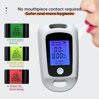 Handheld Alcohol Analyzer LCD Display Portable Alcohol Tester Professional Digital Alcohol Meter Grade Accuracy for Personal Use
