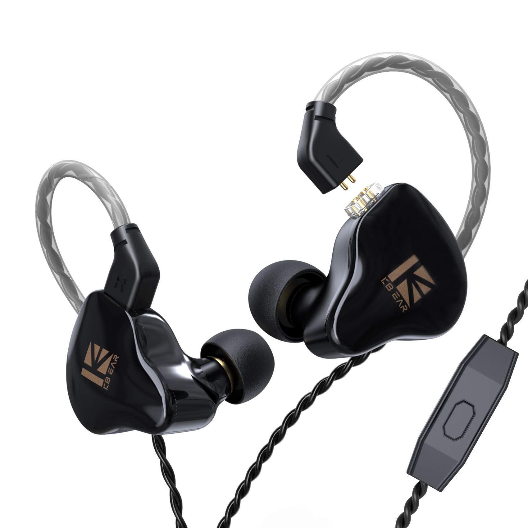 

Yinyoo KBEAR KS1 Chinese Earphones, Deep Bass, 1DD Earbuds, Wired In-Ear Earphones, 2-Pin Earphones, Sound-Isolating, Comfortable Fit, Ergonomic