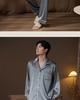 Men's Lightweight Silk-Feel Long-Sleeve Set for Spring/Summer