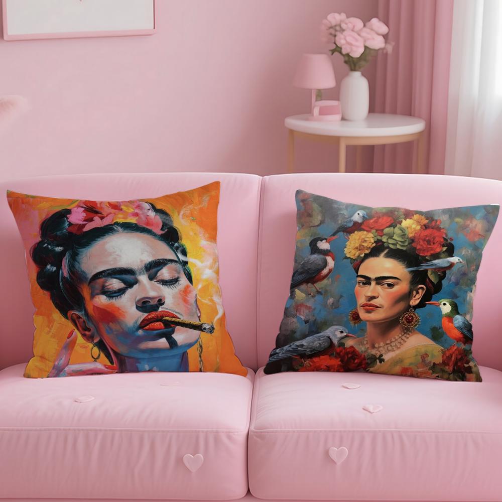 Klasická umělkyně Frida Kahlo Povlak na polštář Měkký a snadno omyvatelný Povlak na polštář – Všestranný pro pohovku, postel, cestování a kancelář