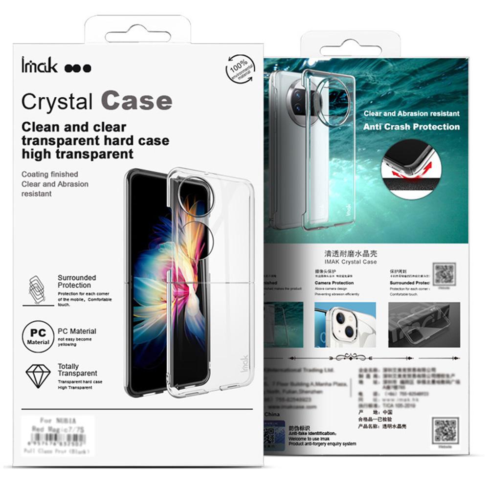 IMAK Crystal Case II Pro for Motorola Edge 50 5G Case Transparent PC Protective Phone Cover