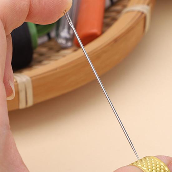 34Pcs/Set Sewing Tools Kit with Needle Threader Thread Remover Thimbles Assorted Size Needle Colorful Thread Spool Portable Sewing Tools