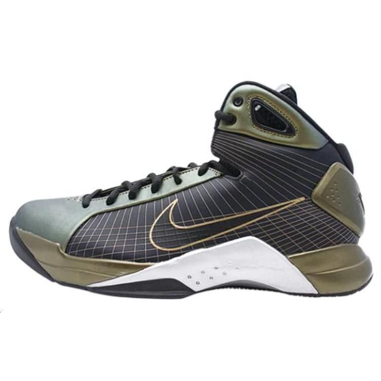 

Nike Hyperdunk Supreme Cushioning, Wear Resistant High top Basketball Shoes Men s Black Green 333373-701 45