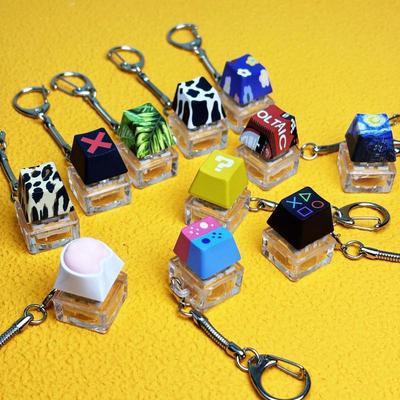 Lustiger Mechanischer Tastatur Schlüsselanhänger, Fidget Stressabbau Schlüsselanhänger, Kreative Dekompressionsspielzeuge, Schlüsselhalter Geschenke