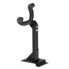 Guitar Long Wall Hook Metal Black Adjustable Mounting Bracket Stand with Base for Ukulele Bass