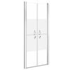 VidaXL ESG Shower Door Semi-Frosted 71x190 Cm 148785