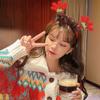 Dress Up Elk Hair Band Christmas Decoration Antlers Headband Female Hair Hoop Christmas Headband