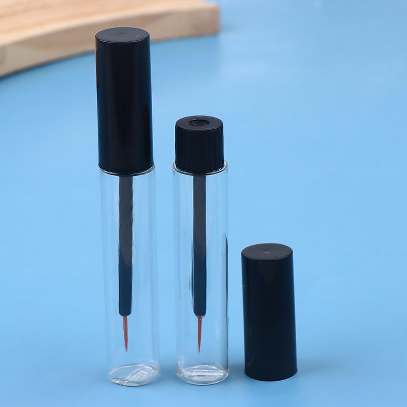 1/5pcs 10ml Transparent Empty Eyeliner Tube – Refillable Container for Eyelash and Makeup Applications