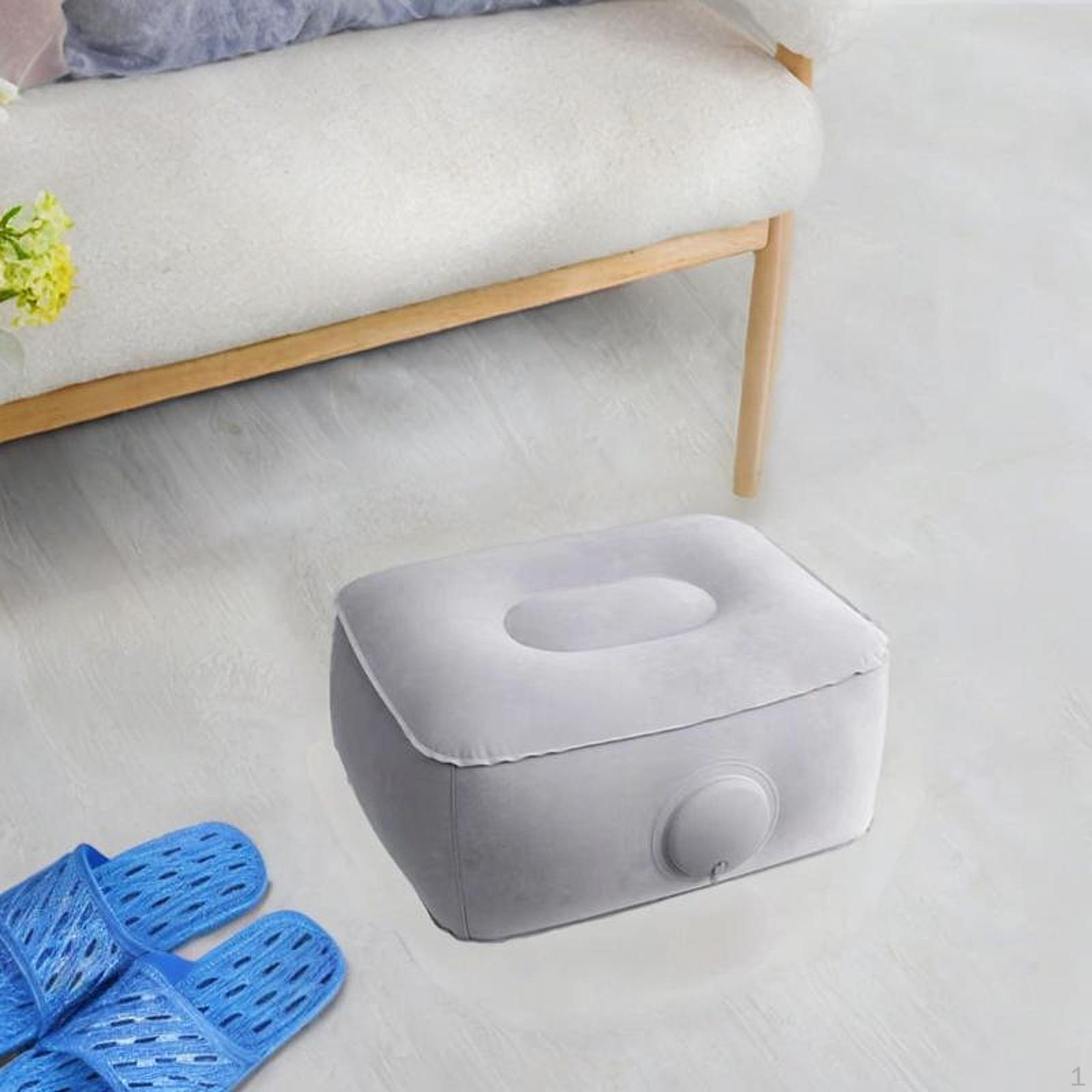 

Надувная подставка для ног, пуфик, флокированный, мягкий, портативный, для офиса, для кемпинга, дома, для путешествий в поезде Type A