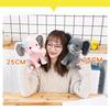25cm Gray Pink Elephant Plush Toy Soft Kawaii Sleeping Pillow Doll Comfortable Soothe Animal Stuffed Plush ideal for Children Baby Toddler Gift Idea