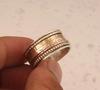 Ručně vyrobený designový prsten Spinner Band, stříbro 925, masivní prsten, unisex prsten, Statement Ring, Party Ring,