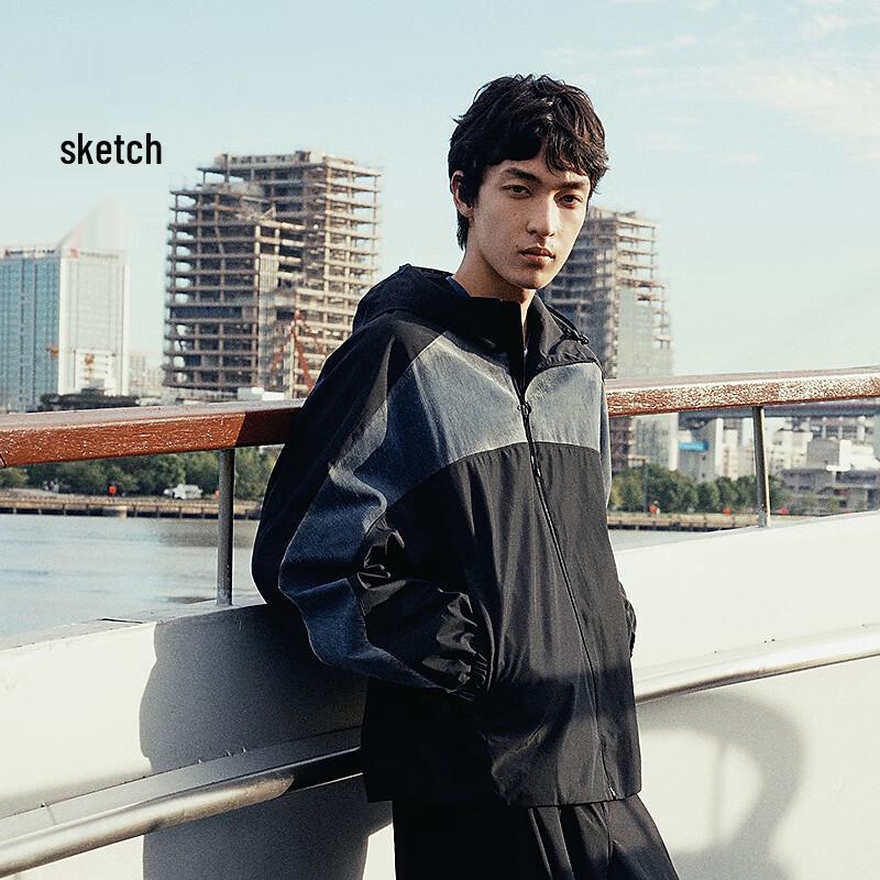 

Suxie Men s Loose Fit Hooded Jacket M