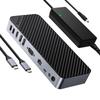 ORICO Docking Supports 4 Includes 2 and VGA 10Gbps Compatible with and Lenovo 20-in-1 USB-C Station, Monitors, DP, HDMI, Ports, USB-C/5Gbps USB-A