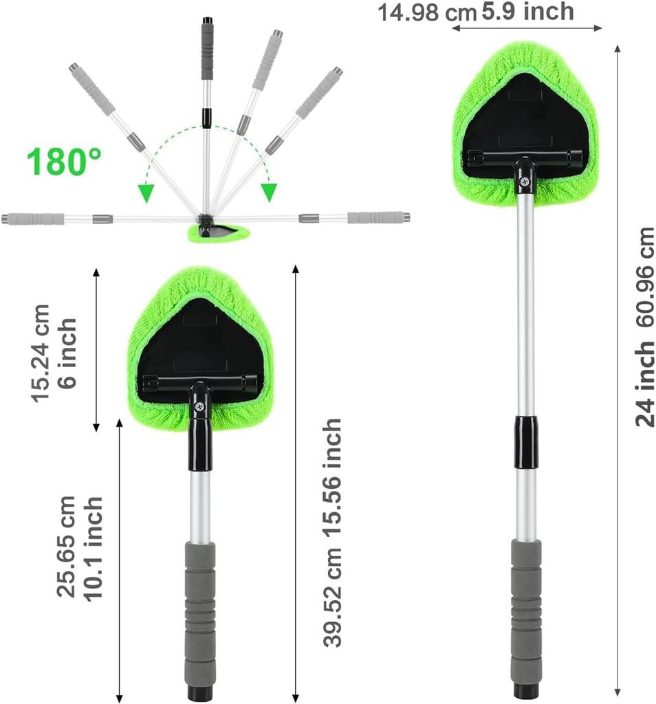 Car Windshield Cleaning Tool - Easy to Clean Hard to Reach Areas Window