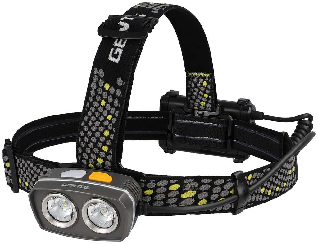 GENTOS SOLDIO LED Headlight Lumens Run Time High Color Rendering Warm LED Rear Recognition Requires 3 AA ANSI Head W x D x H SDH-332D [400 / 6-Hour /