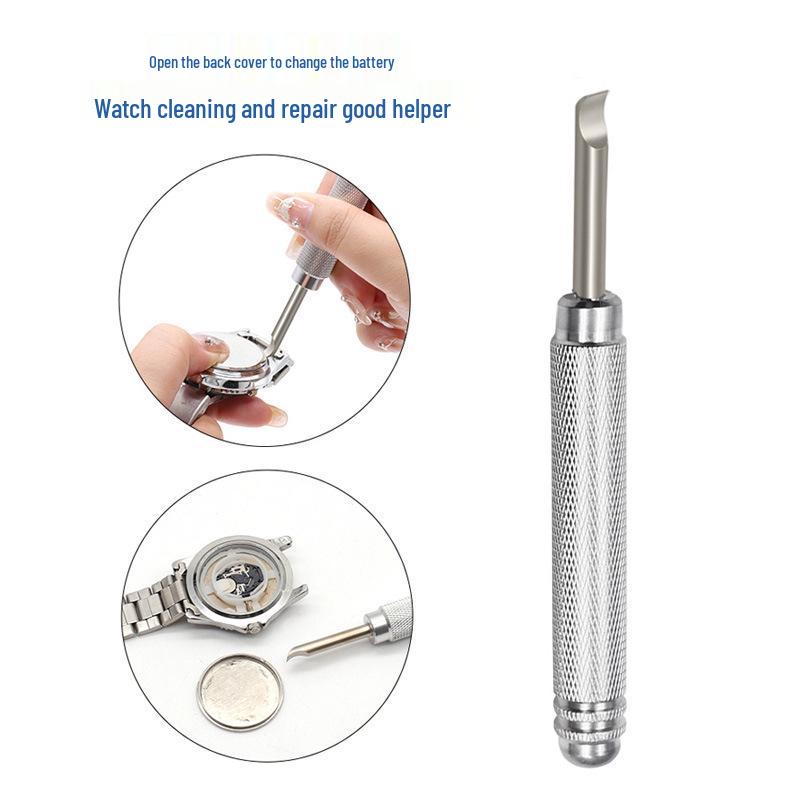 Aluminum Handle Watch Back Case Opener and Battery Replacement Pry Tool for Clock Repair