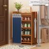 Bamboo Shoe Rack: Multi-Layer Dustproof Cabinet for Compact Home Storage