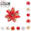 Create A Perfectly Festive Atmosphere With Artificial Glitter Flower Xmas Decor
