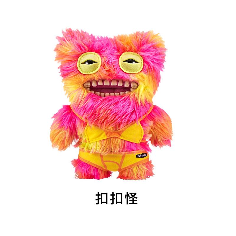Fuggler Grauw Lelijk Monster Pluche Speelgoed Vakantie Serie Zacht Comfortabel Bijzonder Schattig Knuffelpop Verzamelobject Voor Volwassene Huis Decoratie
