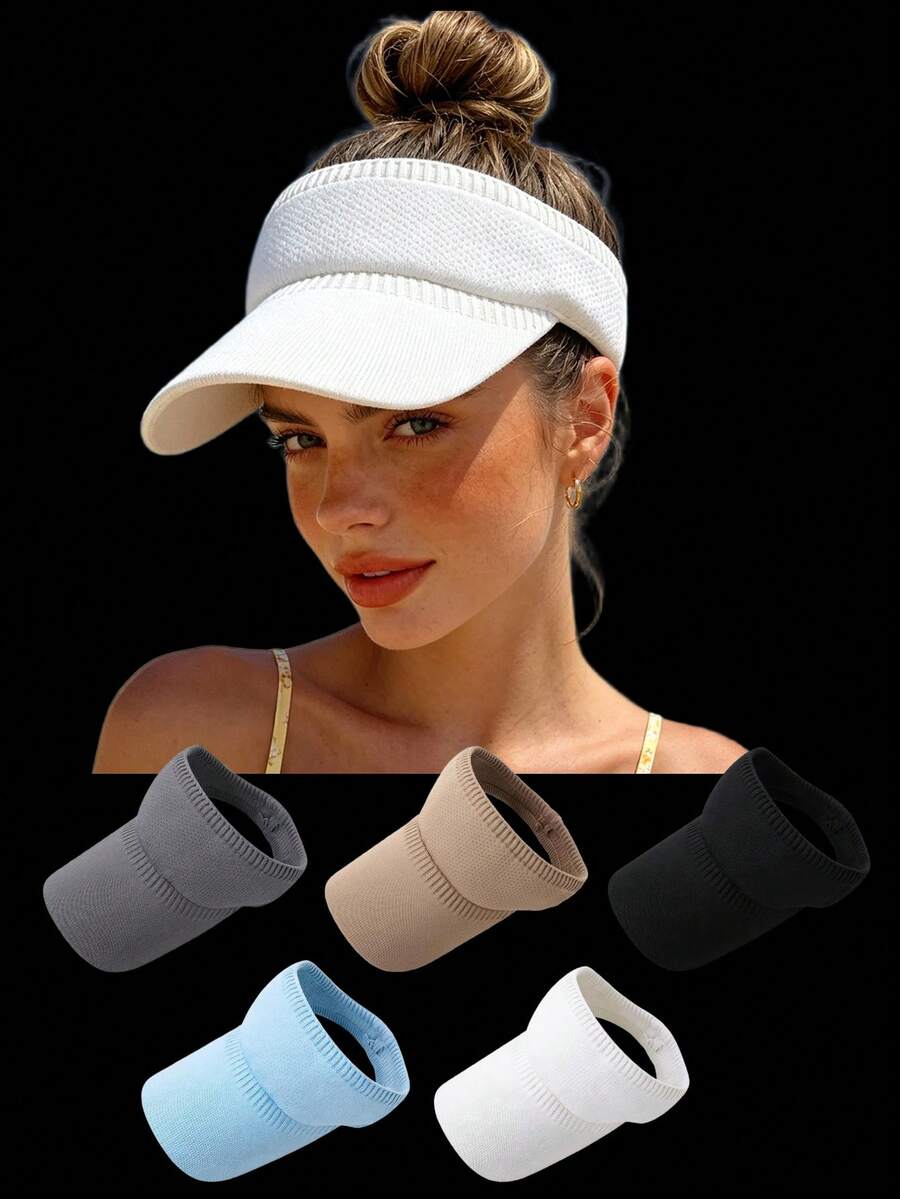 Unisex Visor Cap Sun Protection Breathable Outdoor Sports Hat onesize&Khaki