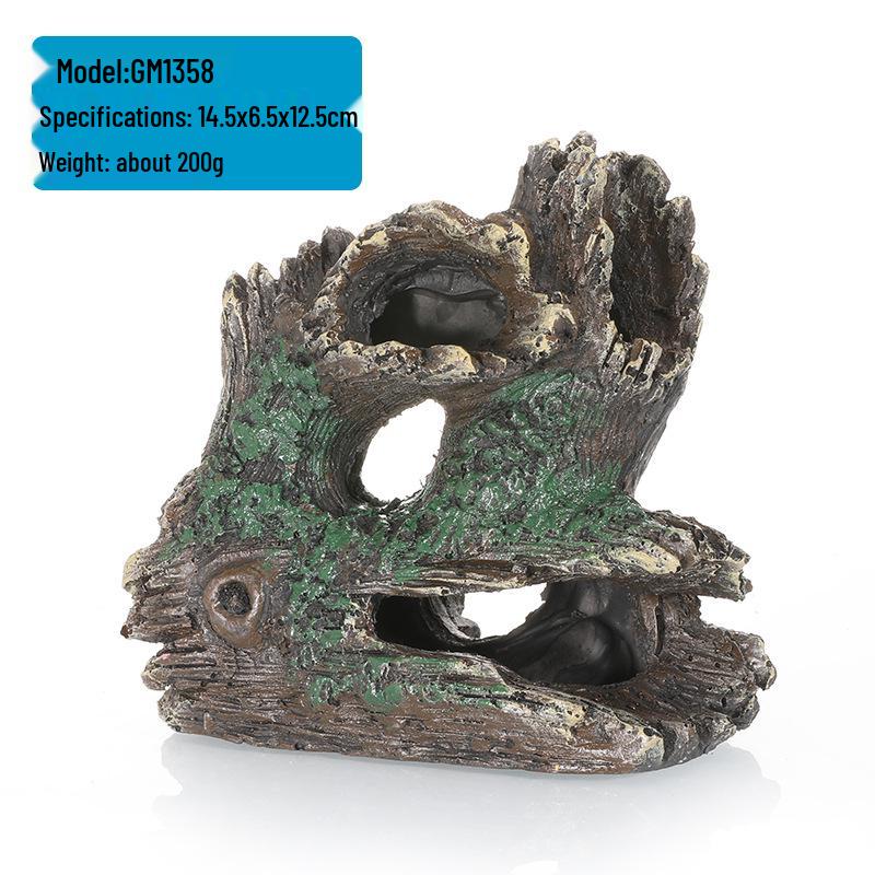 

Полимерная коряга для аквариума, украшение для аквариума с укрытиями