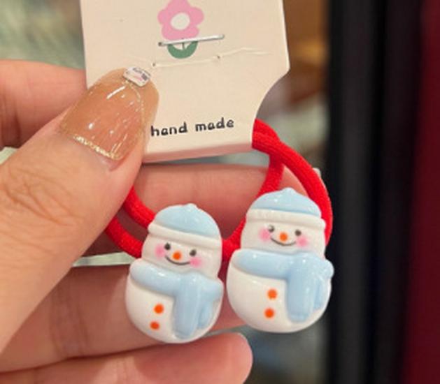 2021 Christmas Santa Claus Hair Ties & Headbands for Kids - Hair-Friendly Accessories