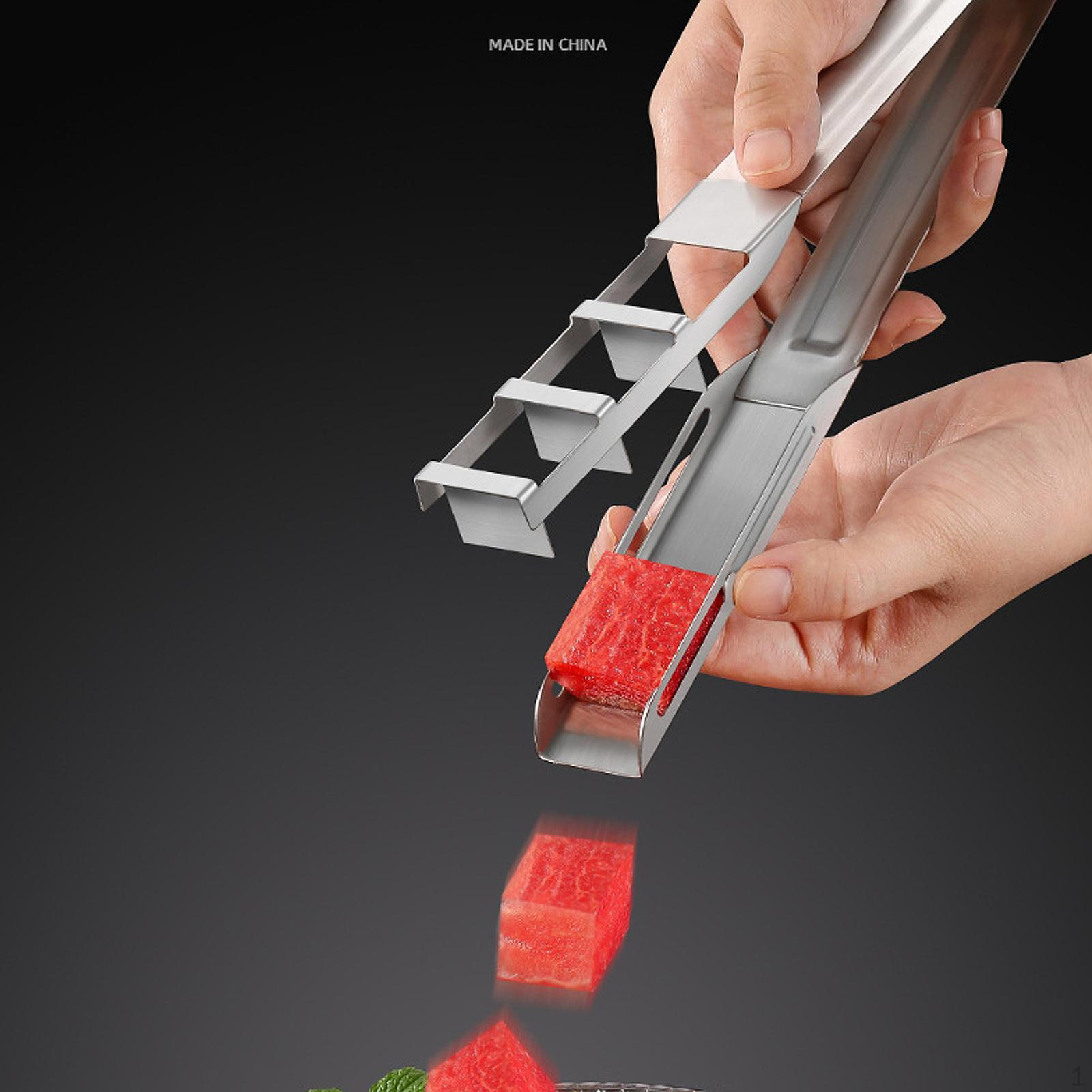 

Watermelon Cutter Slicer Fruit Ergonomic Stainless Steel Cutting for Friends Gathering Party