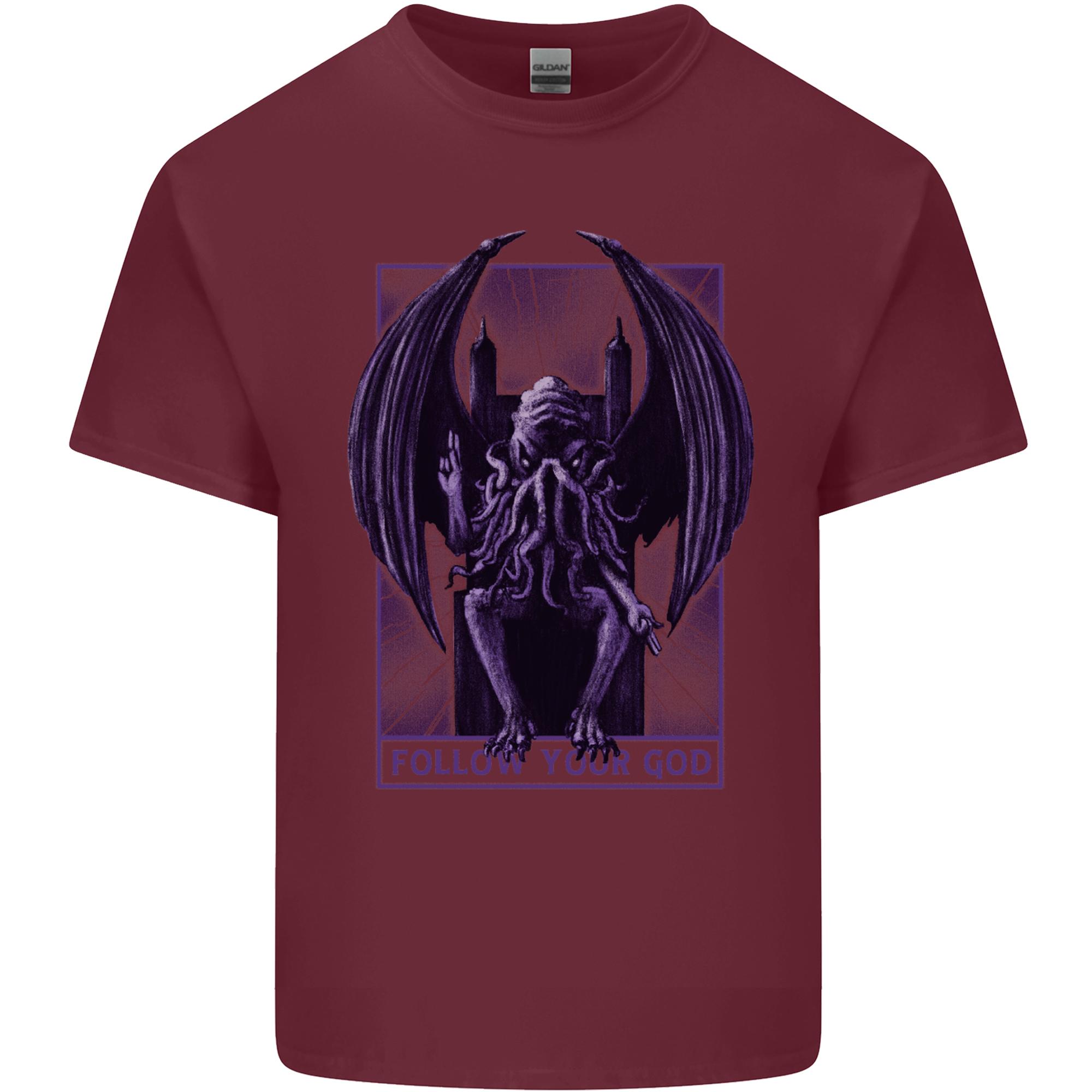 Cthulhu Follow Your God Kraken Mythology Unisexs Light Cotton TShirt S
