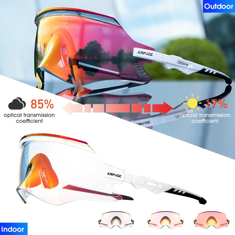 2026 Kapvoe Sport Sunglasses Road Bike Mountain Bicycle Cycl Glasses Riding Goggle Sports Eyewear for Man Women Cycling Glasses
