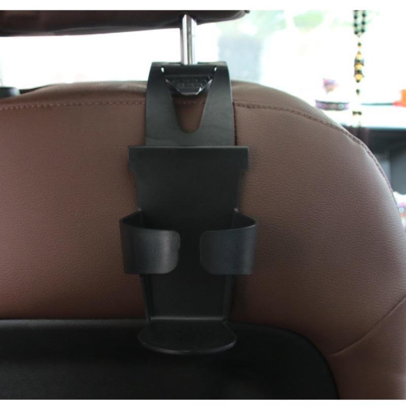 Car Cup Holder Seat Backrest Hook Suspended Headrest Beverage Container Water Bottle Holder Internal Storage Rack Easy Install