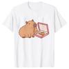 Tops Grficos Blusa Feunisexina Ropa Esttica Moda Capybara Camiseta De Mujer Unisexga Casual Ropa Esttica Bonita
