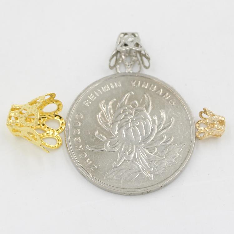 Electroplated Flower Caps: High-Quality DIY Jewelry Beading Materials for Wine Glass Decoration, Available in Various Colors