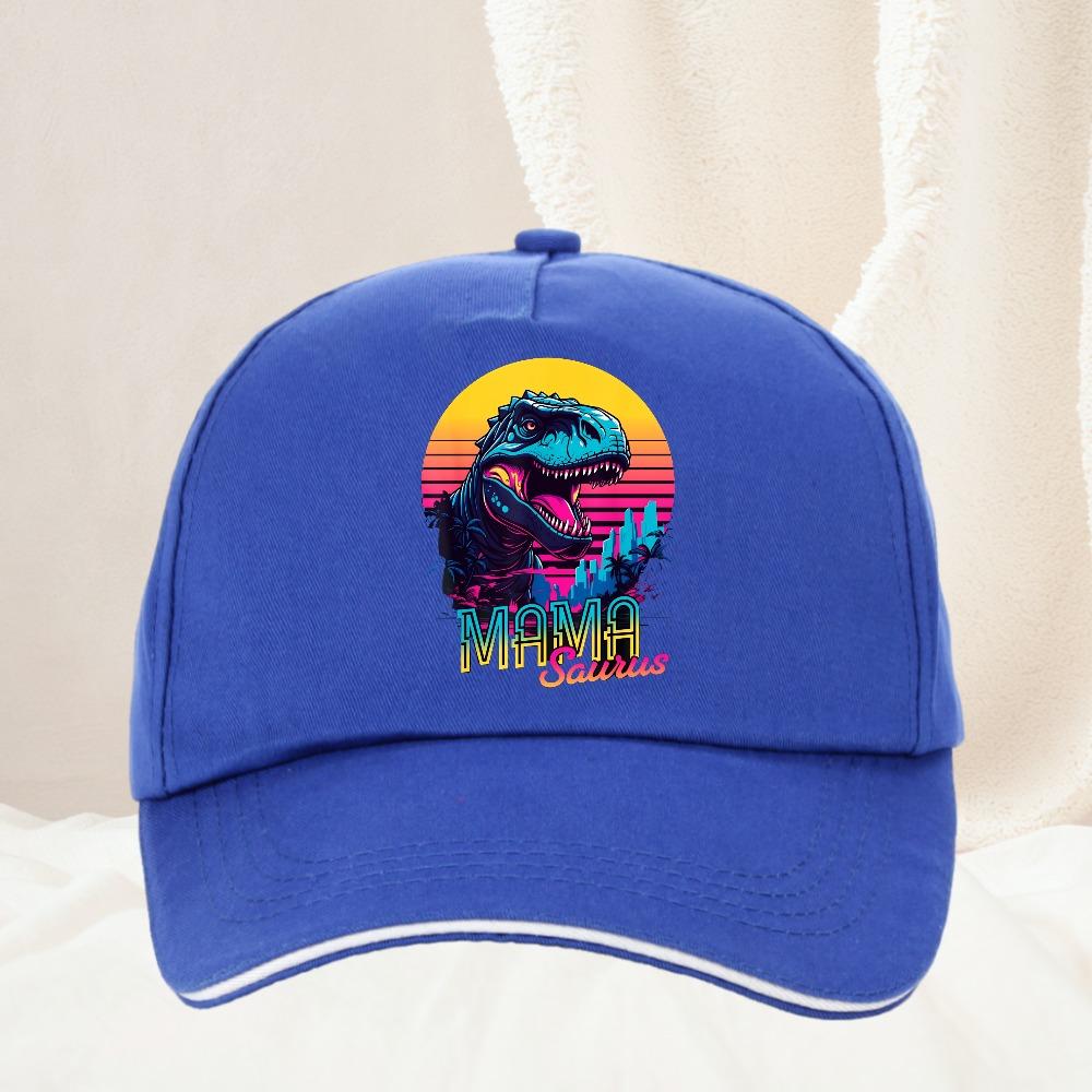 Zabawna czapka MamaSaurus TRex Dinozaur Mama Outdoor Regulowana Codzienna Czapka Ochrona przed Słońcem Unisex Damska Czapka Golfowa Baseballowa