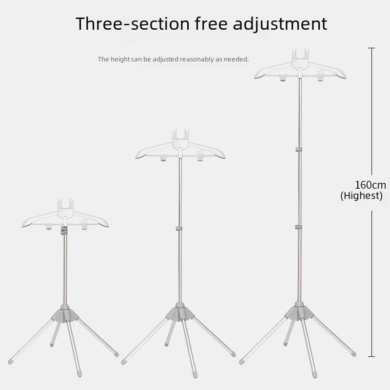 Foldable Rack Ironing With Floor Handheld Board And Adjustable Telescopic Support
