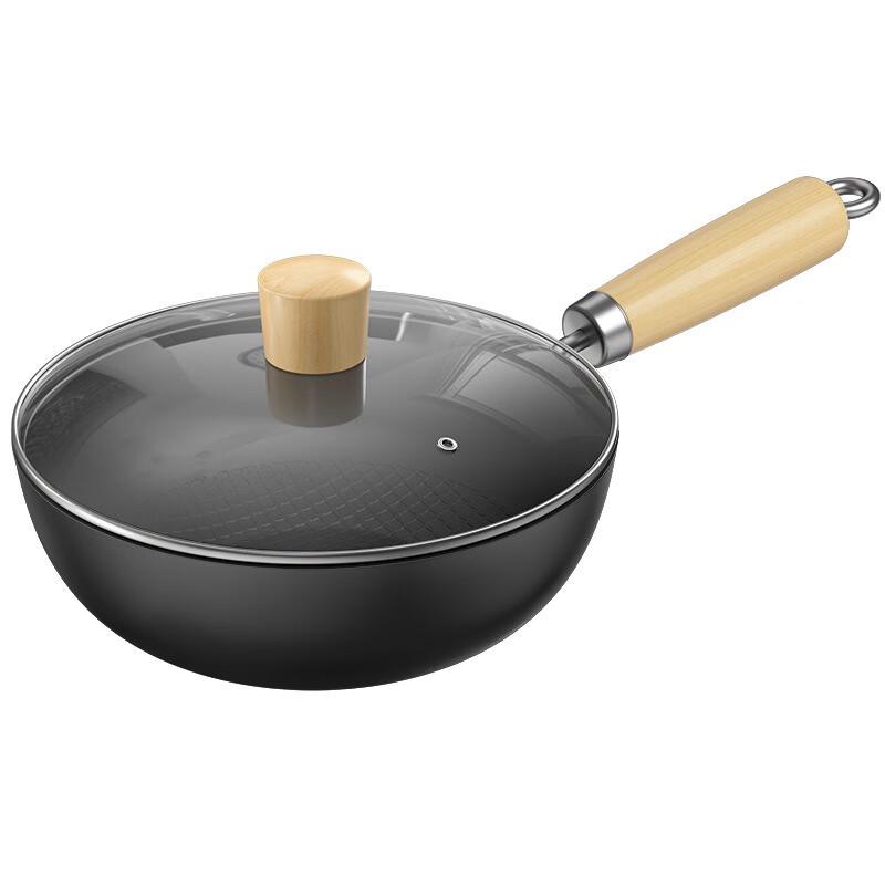 Wutuo Flat Bottom Non-stick Fine Iron Wok