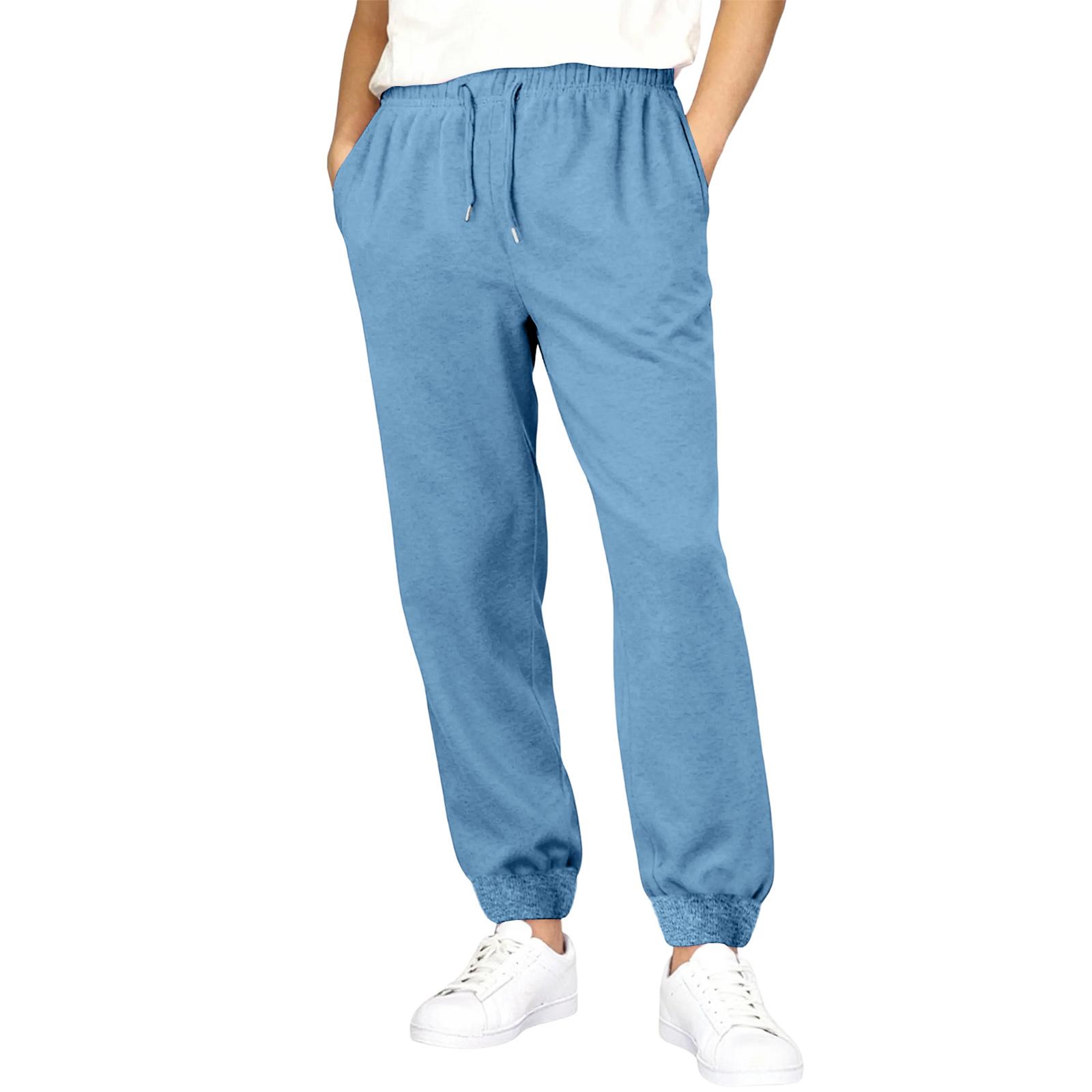 

Мужские спортивные брюки на резинке с кулиской, широкие, повседневные, с карманами M