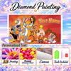 Looney Tunes 5D DIY Diamond Painting Custom Name Text, Full Drill Rhinestone Mosaic Art Home Gift