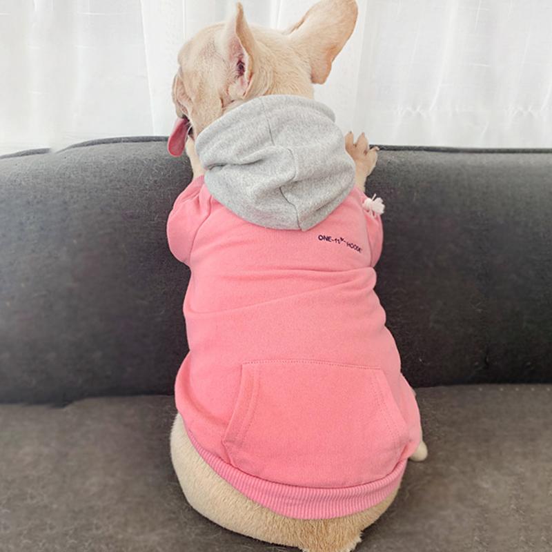 Herbst/Winter Haustier passende Kleidung für Hund Hoodie Kleidung warme Haustier Hund Kleidung Mops Französische Bulldogge Kleidung für Hunde Kostüm Ropa Perro
