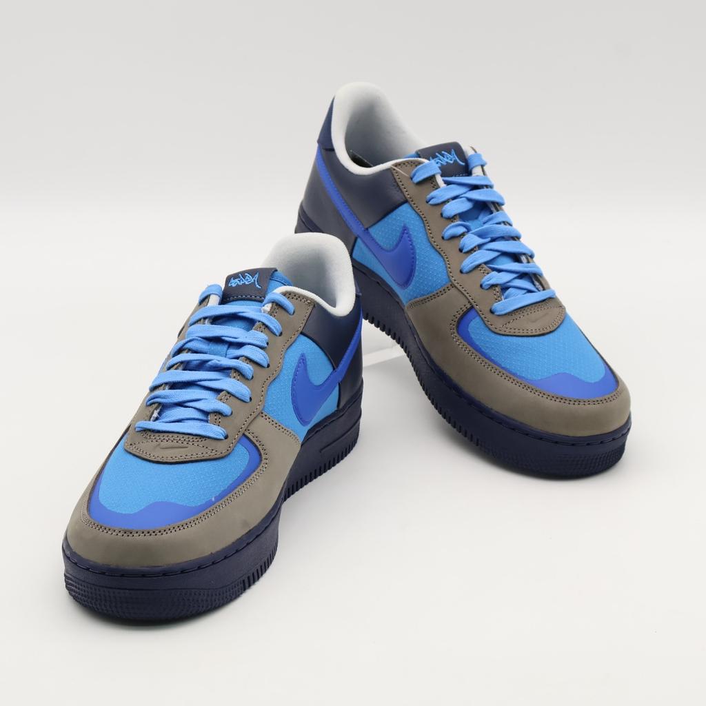 HF5516-001 Stash Nike Air Force 1 Low SP Soft Grey and Harbor Blue (2024) (Men's