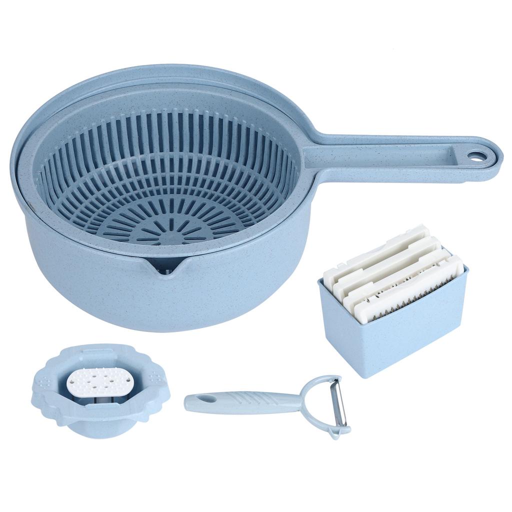 Food Shredder Chopper Multifunction Manual Vegetable Potato Grater Kitchen Utensils Blue