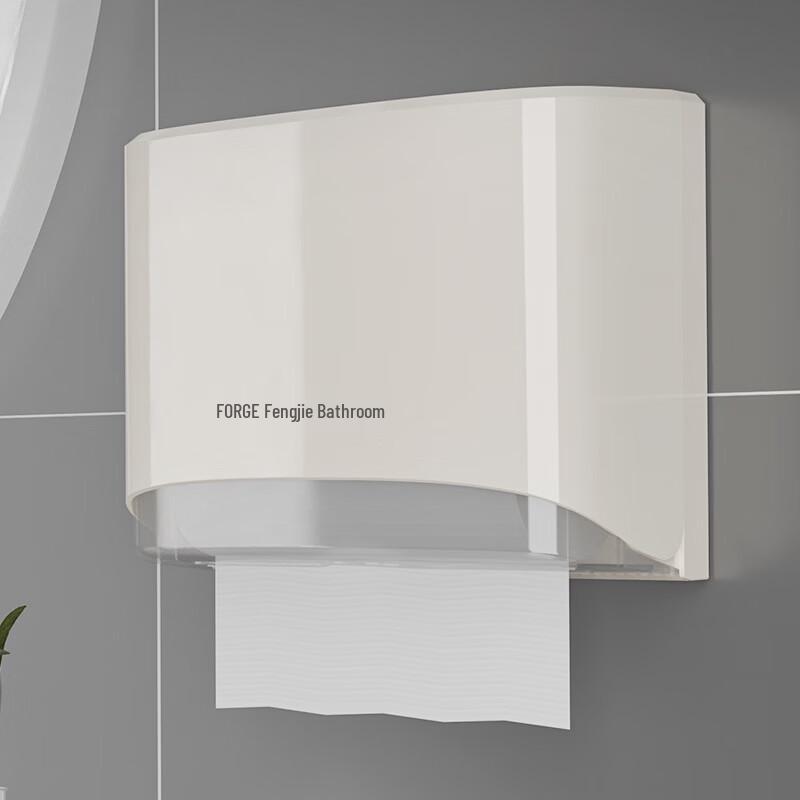 

Bathroom Wall-Mounted Tissue Box with Hook
